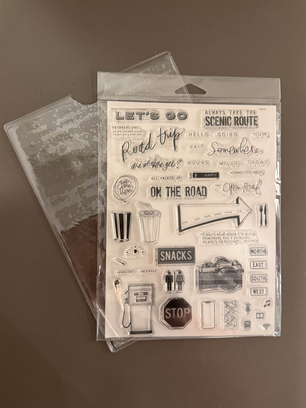 Heidi Swapp 6X8 Middle Of Nowhere Stamp Set